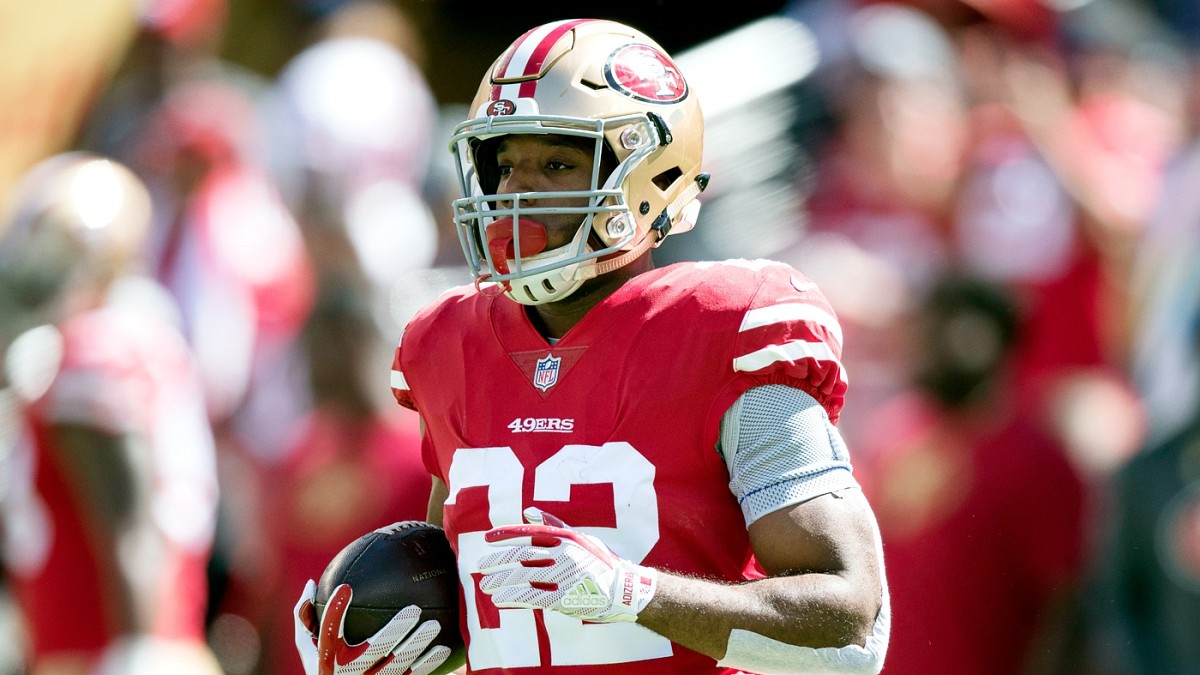 Cardinals vs 49ers Matt Breida exits with knee injury Pierre Garçon