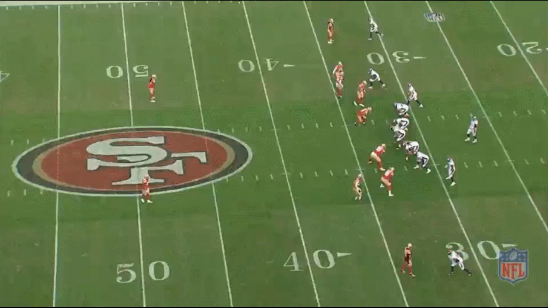 San Francisco safety Marcell Harris appears during the 49ers 36-26