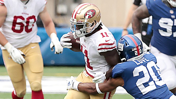 49ers WR Brandon Aiyuk Nominated For Pepsi NFL Rookie Of The Week After ...