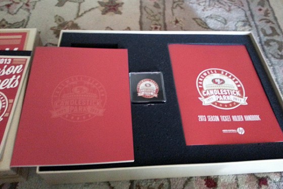 SAN FRANCISCO 49ers Farewell Season Candlestick Park Season Tickets Box Set  2013