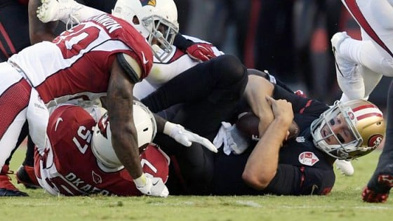 Grading 49ers 33-21 loss to Arizona Cardinals