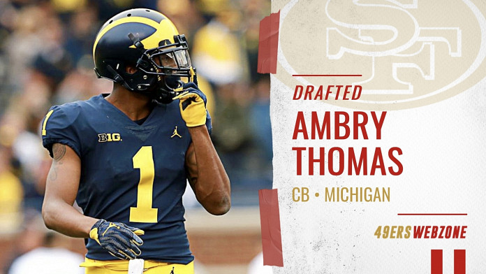 CB Ambry Thomas drafted by San Francisco 49ers in Round 3